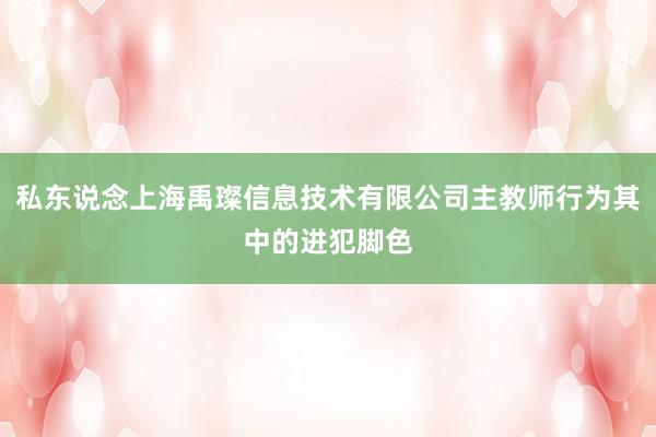 私东说念上海禹璨信息技术有限公司主教师行为其中的进犯脚色